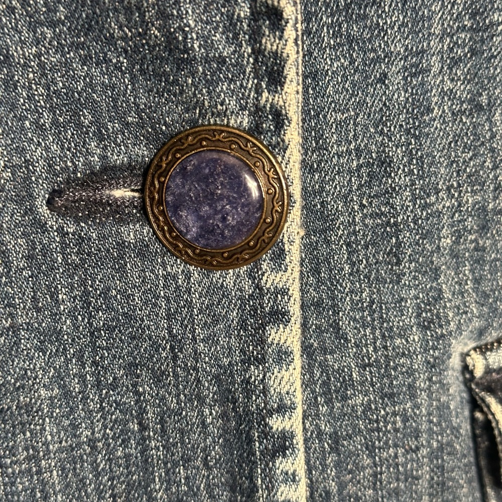 INC International Concepts Blue Denim Blazer Jacket - Picture 3 of 6
